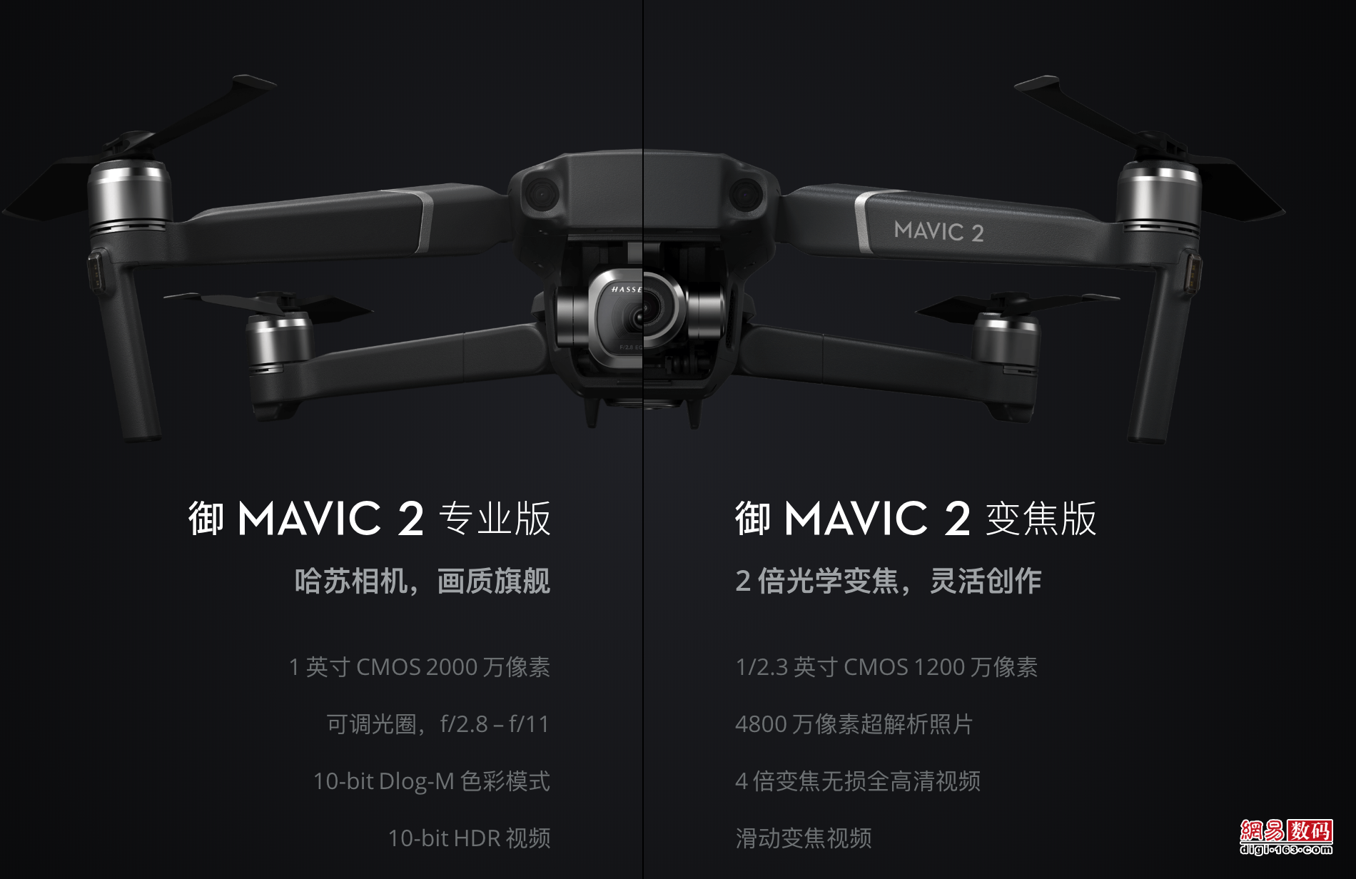 哈苏镜头加持 大疆“御”Mavic 2系列无人机发布